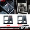 For Mitsubishi Outlander   2024 Stainless Steel Car Center Console GasFuel Hybrid Gear Shift Panel Cover Frame Sticker