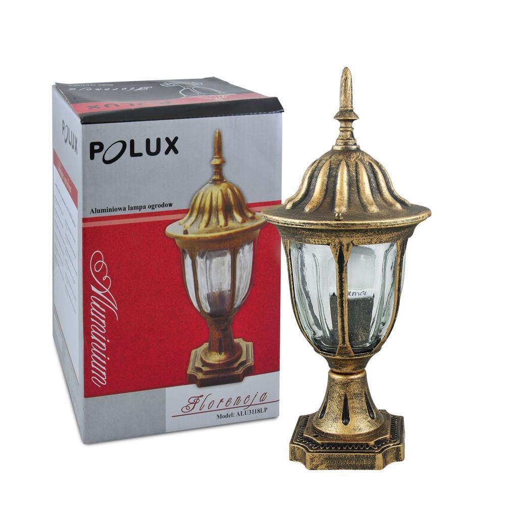 Gartenleuchte Stehend Retro Florenz 37cm E27 IP43 Patina Goldlux
