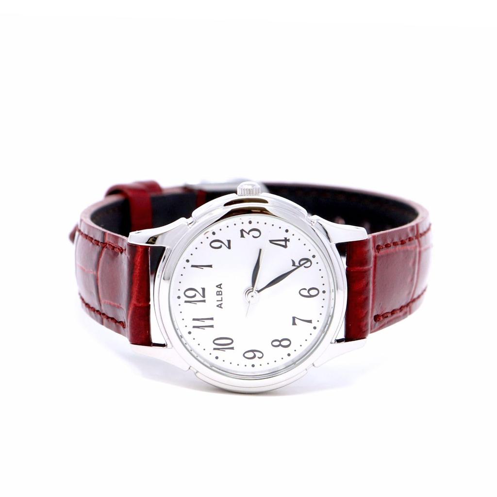 Seiko Watch Alba Quartz Stainless Steel Analog Watch with Water Resistance to 5 ATM White Silver Women's (AEGK434, Dial, Case)