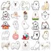 50 Samoyed Dog Graffiti Stickers – Cute Cartoon Waterproof Stickers for Kids' DIY Projects, Phones, and Suitcases