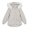 Down cotton-padded clothes New large fur collar cotton-padded jacket Women's loose bread clothing Thickened jacket Short cotton-padded clothes