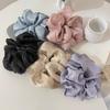2025 Fashion Summer New Style Women Silk Satin Scrunchies Korean Ladies Girls Elastics Hair Band Ponytail Hold Hair Accessories