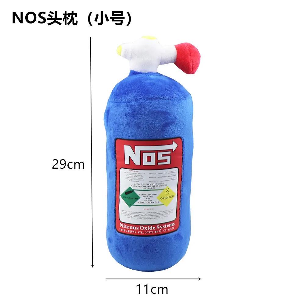 

NOS Nitrous Oxide Bottle New Plush Toys Pillow Stuffed Soft Turbo JDM Cushion Gifts Car Decor Headrest Backrest Seat Neck