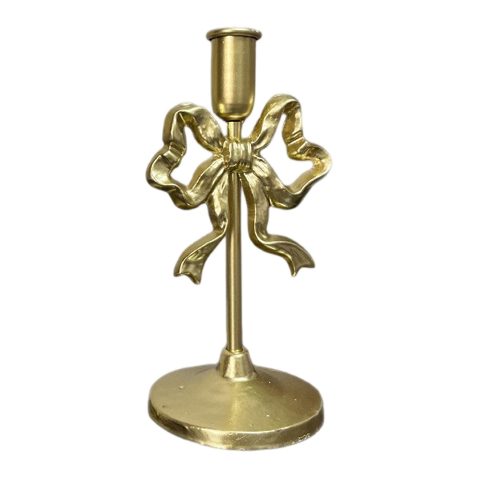 

Bow-shaped Candlesticks, Three-color Candlesticks, Iron Tall Candlesticks, Vintage Home Décor, Weddings, Holidays And Christmas. One Size золотой