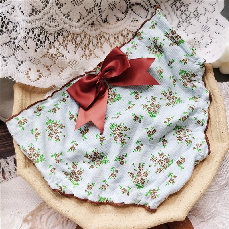 Bavlněné kalhotky s roztomilým potiskem Big Bow pro ženy