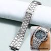 Для Patek Philippe Nautilus 5711/5726 Тонкий сталевий ремінець для годинника чоловічий опуклий аксесуари для годинника з нержавіючої сталі 25мм*13мм браслет