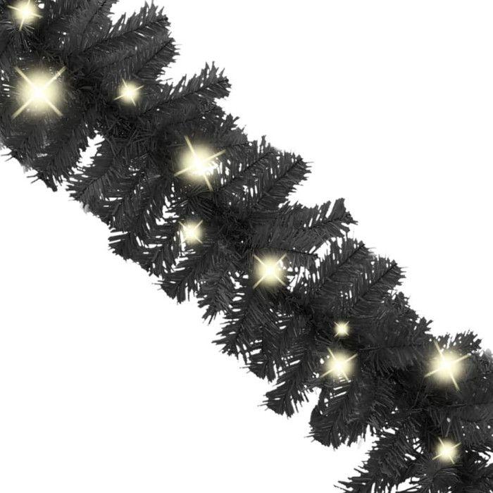 VidaXL Christmas Garland with LED Lights Artificial Garland Decoration Garland Ornament Garden Backyard 329190