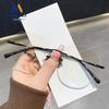 Women's Rimless Pure Titanium Eyeglasses - Prescription Ready, Anti-Blue Light