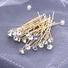 Women U-shaped Pin Rhinestone Barrette Clip Hairpins Simulated Pearl Bridal Tiara Hair Accessory Wedding Hairstyle Design Tools
