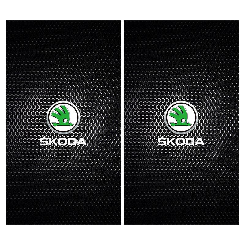

Наклейка на центральную стойку с эмблемой автомобиля, декоративные наклейки на двери автомобиля для Skoda SCALA Superb Octavia 2 3 A4 A5 Fabia Kamiq Kapoq Kodiaq Rapid 2pcs