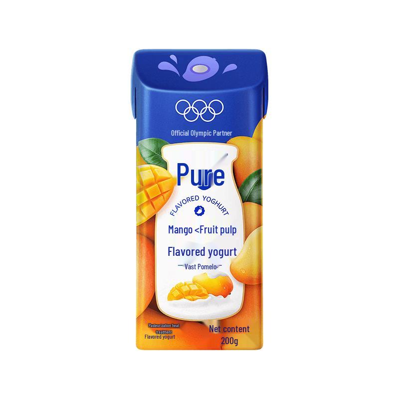 Mengniu Pure Zhen Fruit Yogurt (10 x 200g)