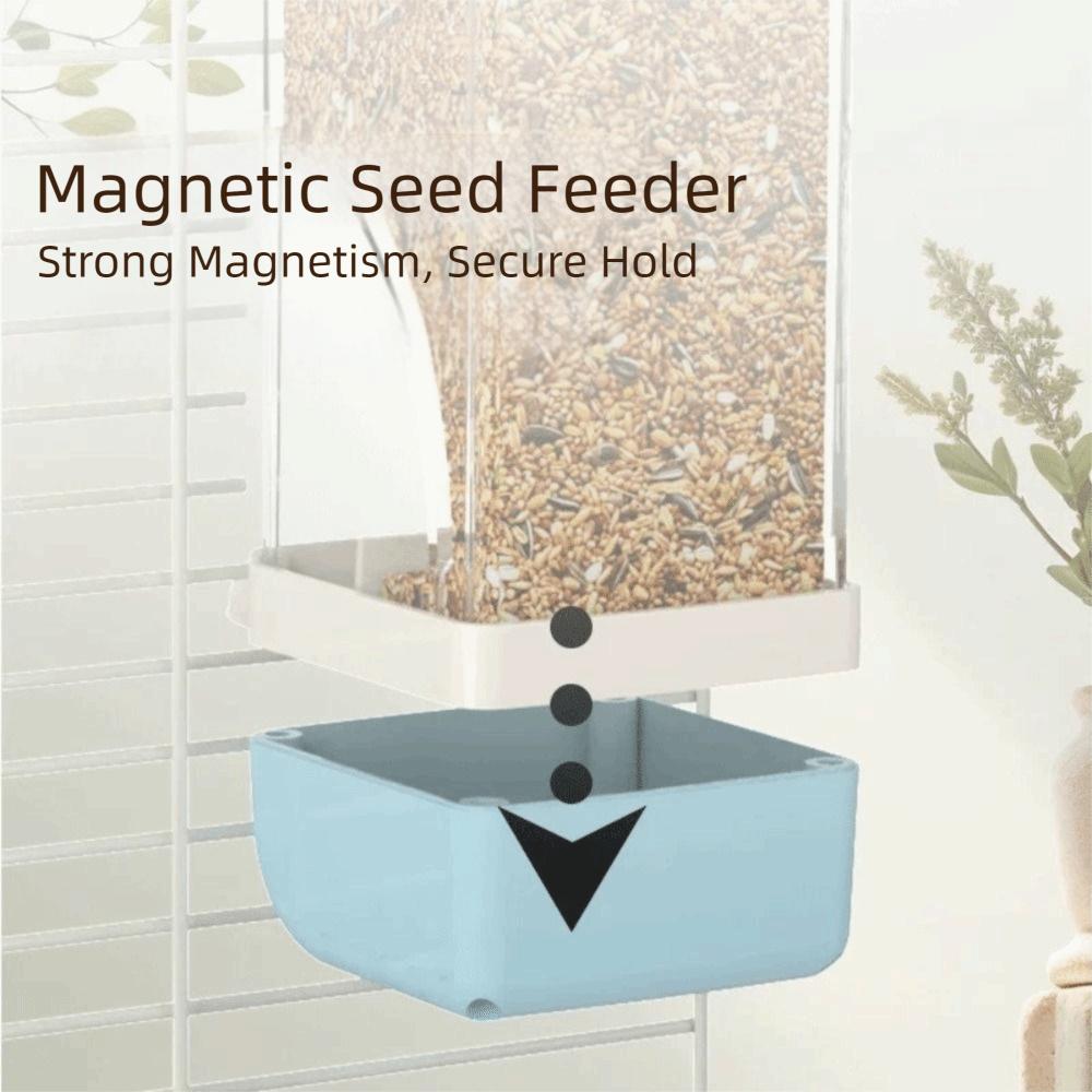 Anti-Spill Automatic Bird Feeder Husk Separation Bird Food Dispenser  for Bird Cage