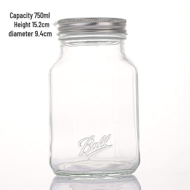 Octagonal Sealed Glass Mason Jar for Jam, Fruit, Pickles, or Storage