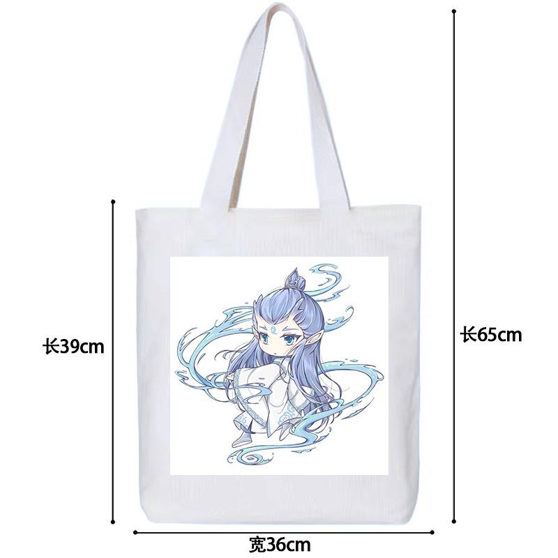 Nezhas Teufelskind Freches Meer Aobing Ausdruckspaket Niedlicher CP Avatar Canvas-Tasche Student Große Kapazität Umhängetasche Explosion
