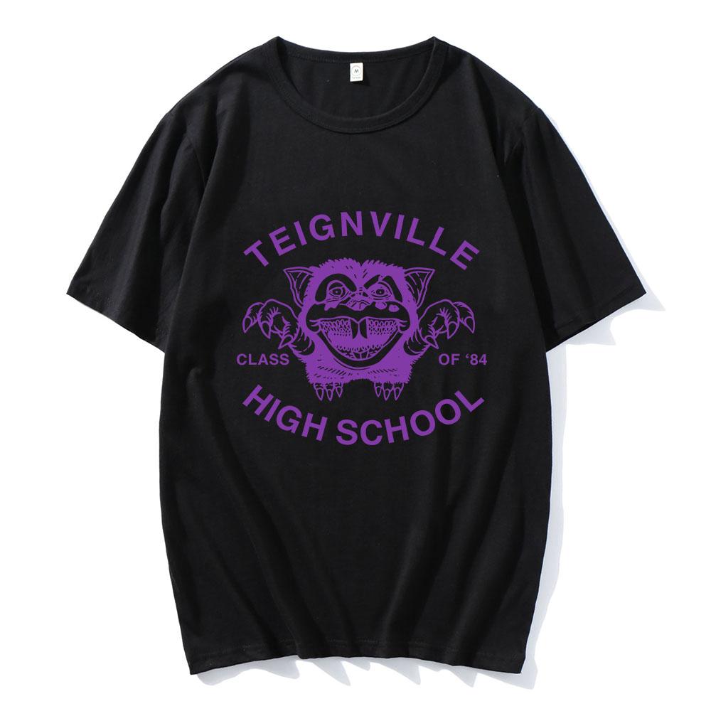 

Teignville High School T-shirt Muse Rock Band Design Graphic Tshirts Short Sleeve Cotton Summer T Shirt Unisex Streetwear Men XS