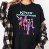 Kpop Demon Hunters T-shirt Huntr/x Heroïsche Houdingen Groepsfoto T-shirt
