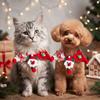 Soft Texture Pet Tree Hat Handmade Knit Kitten Collar Christmas Cat Scarf  Small Dogs