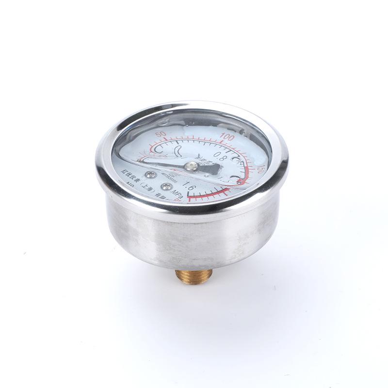 YN60Z Axial Seismic Pressure Gauge: Flangeless, G1/4 Hydraulic Vacuum – Ideal for Car Washes
