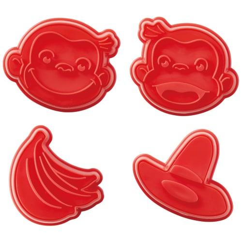 Skater Stamp Cookie Cutter Cutting Die Pressing Die Set of 4 Curious George CSM1