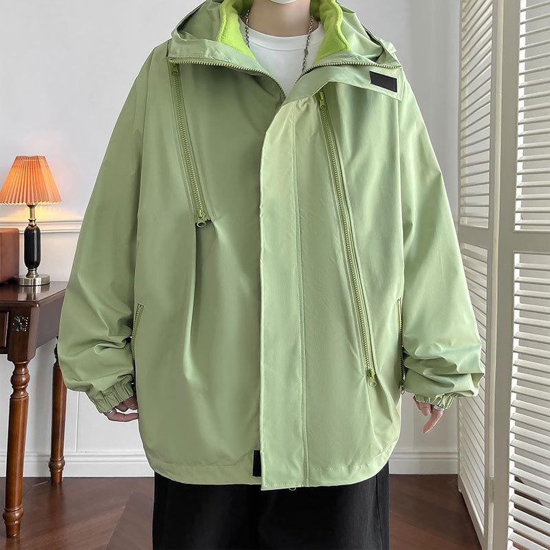

PG Three-in-one Zipper Removal Jacket for Men and Women, Anti-splashing Water Thickened Warm Couple Jacket In Winter 5XL (weight 210-115 kg)