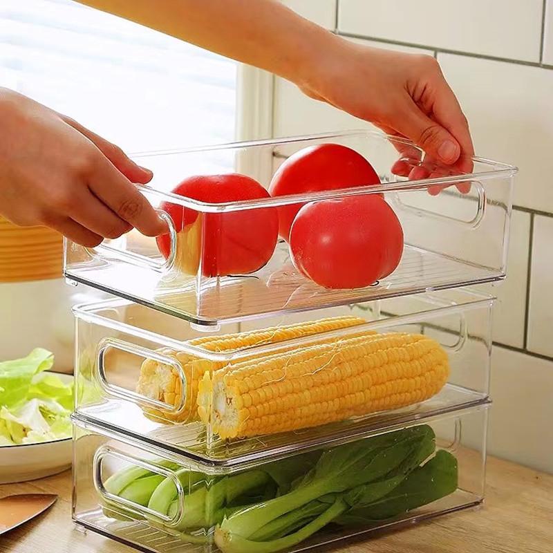 Refrigerator Organizer Bin Food Refrigerator Organizer Fridge Storage Box Organizers Plastic Food Storage Kitchen Organizers