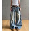 Vintage Style Loose Wide Leg Denim Pants Women All Match Casual Straight Pants Autumn Fashion Jeans Pants Female 2026
