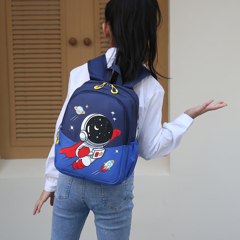 Schoolbag children's schoolbag cute astronaut kindergarten animation cartoon backpack new trendy lightweight student backpack