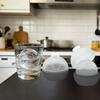 2PCS Dust Cover Football Ice Tray Silicone Ice Ball Maker Soccer Ice Cube Mold  Refrigerator