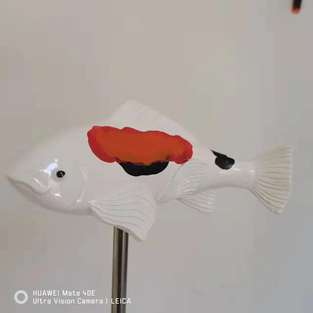 1 Τμχ Κεραμικός Κήπος Κόι Ρητινικά Χειροτεχνήματα Γκαζόν Διακοσμητικά Στολίδια Πολύχρωμα Ψάρια Ρητινικά Χειροτεχνήματα Διακοσμητική Διακόσμηση Αυλής Τέχνη