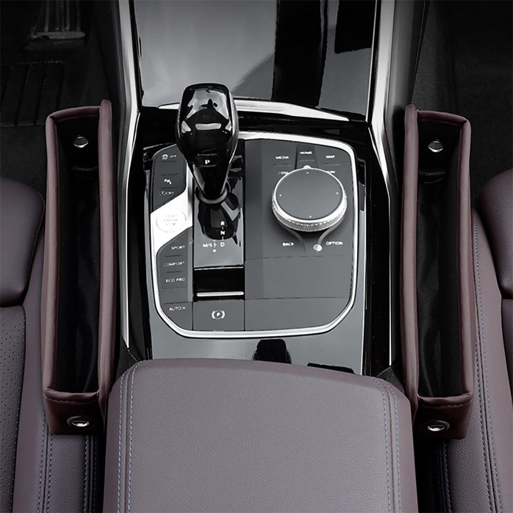 1PC Leather Car Organizer Box Car Seat Slit Gap Pocket Multifunctional Driver Seat Storage Holder Auto Interior Accessories