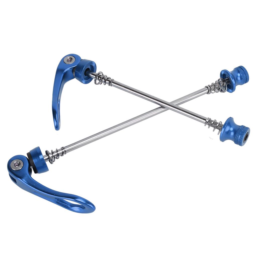 2Pcs Bicycle Quick Release Lever Removable Easily Replace Light Weight 4 Colors Bike Skewer for Mountain Road BikeBlue