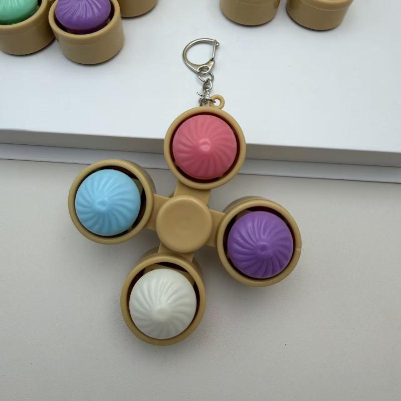 Portable Fidget Spinner Keychain With Pop Bubbles And Stress Relief Perfect For Kids Adults Daily Use Office Travel