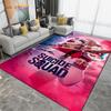 Harley-Quinn Cartoon Area Rug Large,Clown Girl Carpet Rug for Living Room Bedroom Decoration,Kitchen Bathroom Non-slip Floor Mat