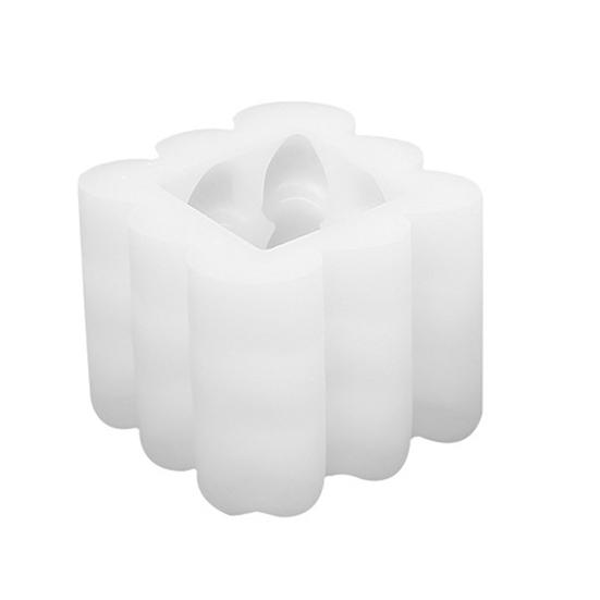 

Куб в форме сердца, свеча, форма ручной работы, шарик, пузырьковый куб, форма для мыла, сделай сам, шоколадный мусс, торт белый