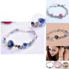 Ocean Heart Crystal Bracelet For Women With Silver Plating Fashion Jewelry Gift