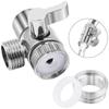 Upgrades Split Faucet Adapter with Double Function Two Way Tap Connector 360 Rotation  Sprayings for  Bathroom & Kitchen Use