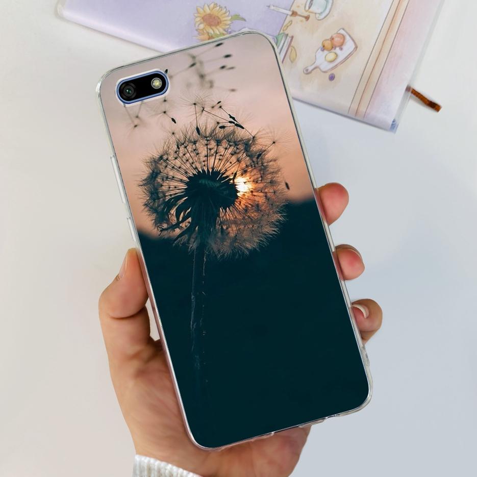 For Huawei Y5 Lite 2018 Case DRA-LX5 Luxury Painted Back Cover Clear Silicone Soft Phone Case For Huawei Y5 Prime Y 5 2018 Shell