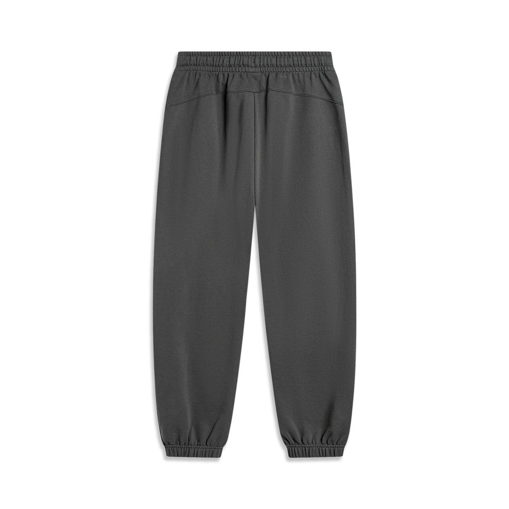 Li Ning Badfive Loose Fit Cuffed Comfortable Knitted Sports Pants Men Bottoms Dark-Gray AKLU203-3