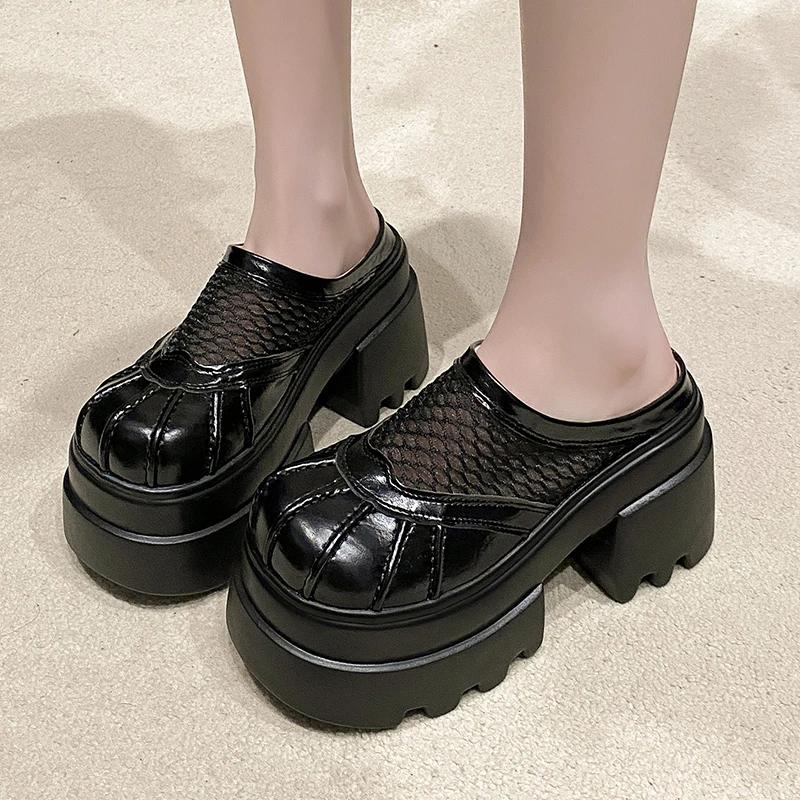 Fashion 10CM Fashion Brand High Heels Shoes Beach Slippers Chunky Sandals Designer Women Platform Shoes Summer New Pumps Women Sandals