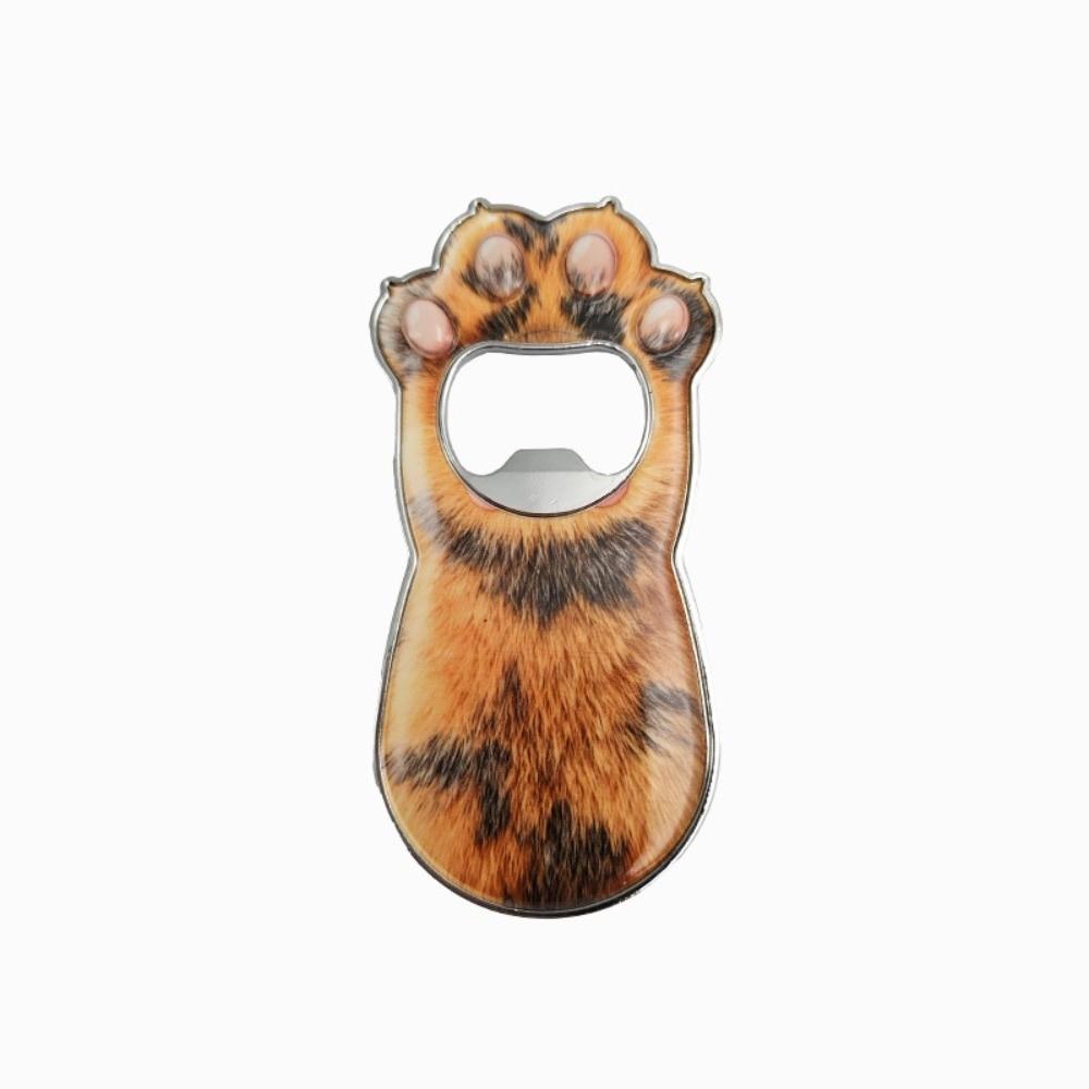 Zinc Zinc Zinc Alloy Cat Paw Bottle Opener Creative Magnetic Cap Remover Kitty Fridge Magnet Gift