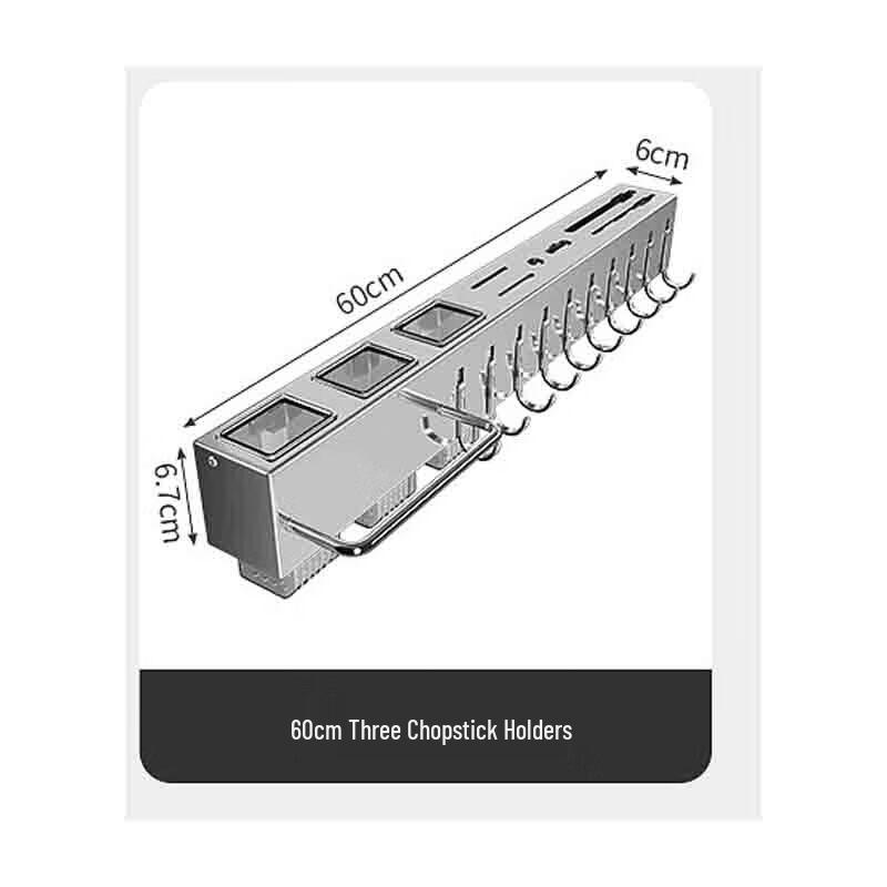 Xuanyong Wall-Mounted Stainless Steel Kitchen Knife Holder