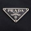 Prada Hobo Schultertasche MV515 Mini Handtasche schwarz Nylon Damen Gebraucht