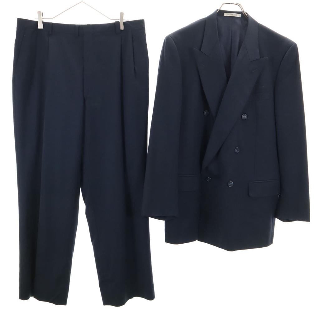 GIVENCHY 90s Wool Old Isetan suit Setup L/94 Navy Men's Used