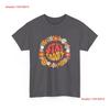 Stay Groovy Hippie Baumwoll T-Shirt Floral Retro Vibe Coole Freizeitkleidung vintage Gewaschen Herren Grafik Unisex Bequem Atmungsaktiv