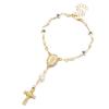 Adjustable Women's Hand Bracelet Bangle Prayer Bracelet Cross Pendant Bracelet  Gifts