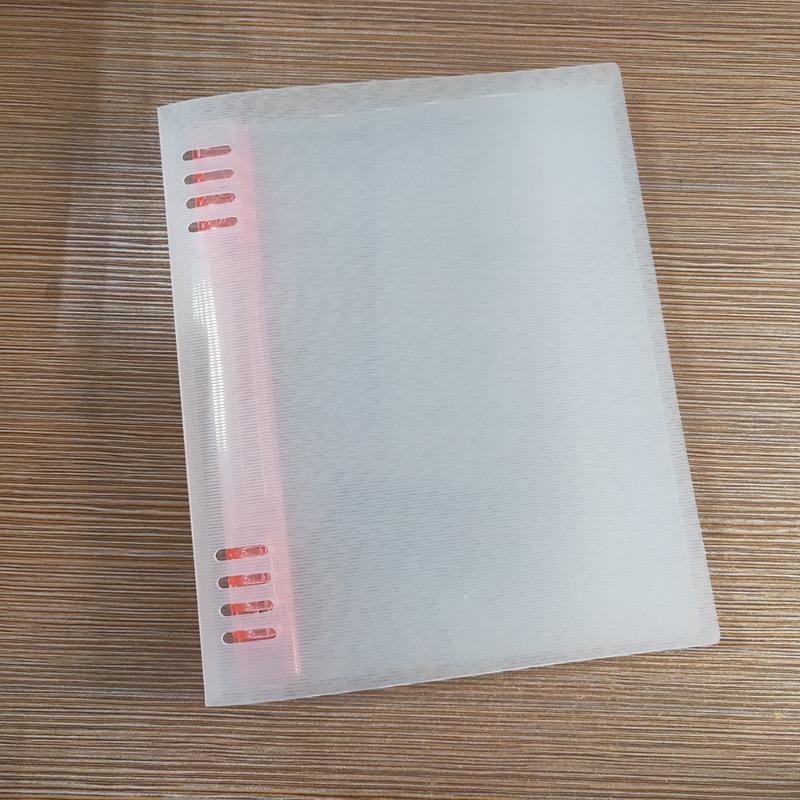 Four-color Light Color Stationery PP Plastic Loose-leaf Notebook Cover Custom B5 Loose-leaf Coil Hand Account Shell