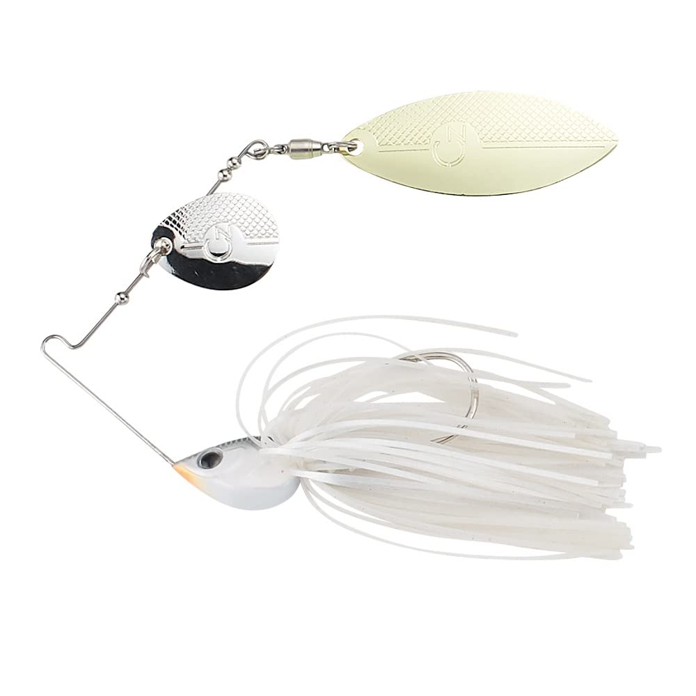 

Alpha Tackle Lure Crazy Spinnerbait TW Pearl White 3/8oz #01