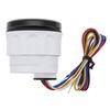 Digital Pointer Oil Pressure Gauge 7 Color Oil Pressure Meter Indicator with 0-10Bar Oil Pressure Sensor for Marine Yacht Boat
