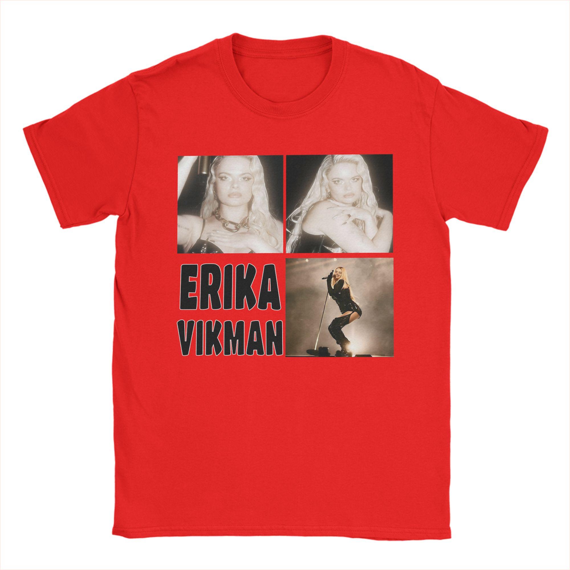 

erika vikman Men T Shirt Hipster Tee Shirt Short Sleeve Round Neck TShirt Pure Cotton 4XL 5XL 6XL Clothes S