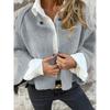 DICIFY Women's Vintage Casual Solid Color Print Autumn Winter Long Sleeve Jackets & Coats